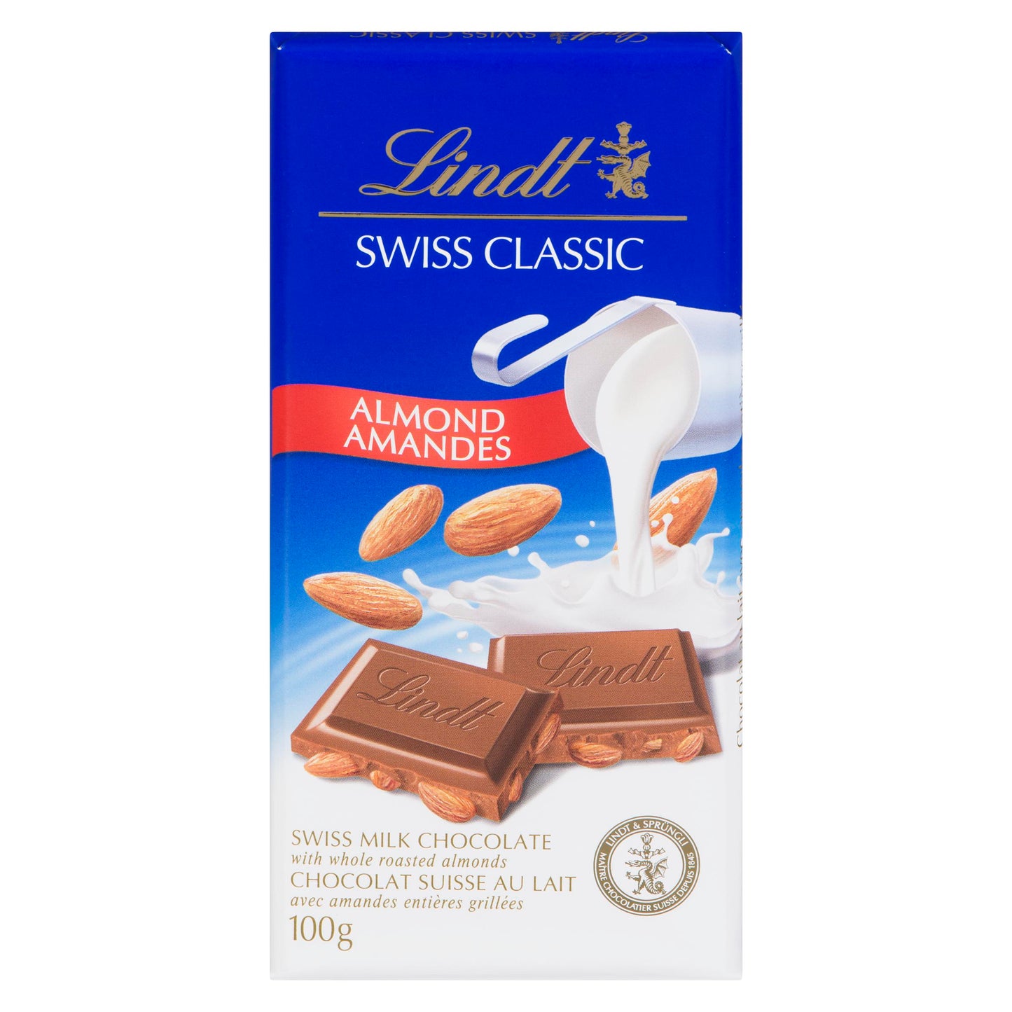 LINDT - Swiss Classic Almond Milk Chocolate (100 gr)