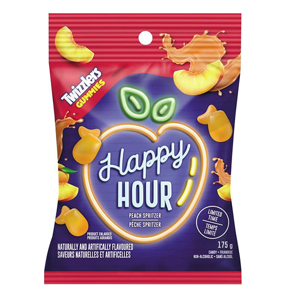 TWIZZLERS - Gummies Happy Hour Peach Spritzer (175 gr)