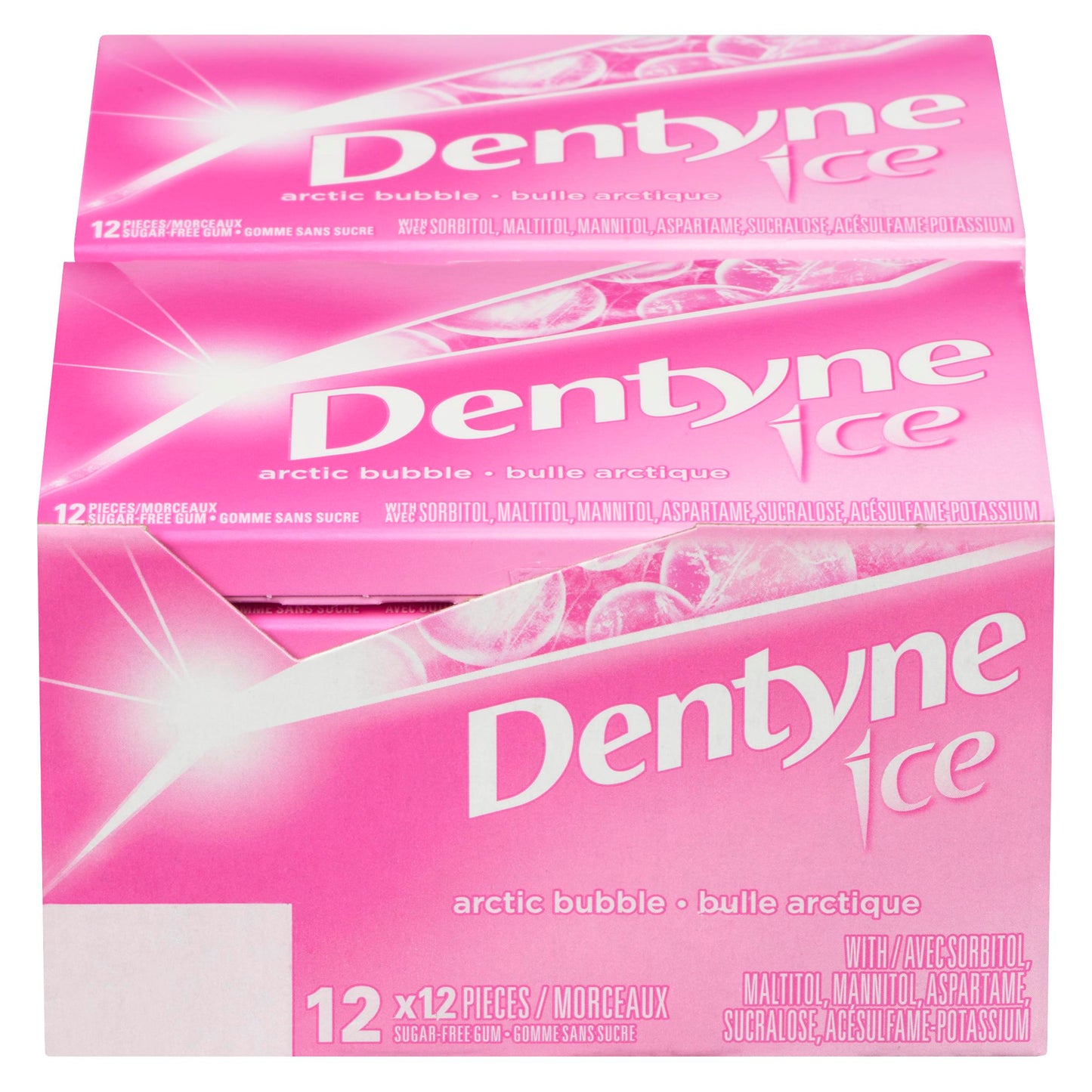DENTYNE ICE Arctic Bubble Gum (12 x 12 ct)