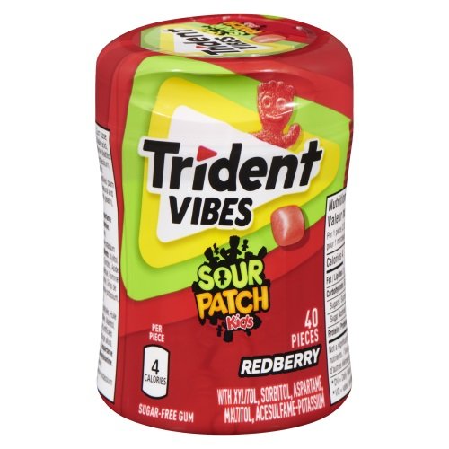 TRIDENT - Vibes Redberry Sour Patch Bottle (6 x 40 pc)