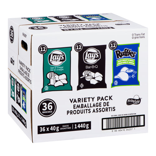 FRITO LAY - LAYS Variety Case (Lays / Ruffles - 36 ct)