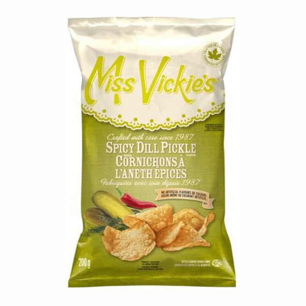 MISS VICKIES - Spicy Dill Pickle Flavour Kettle Cooked (200 gr)