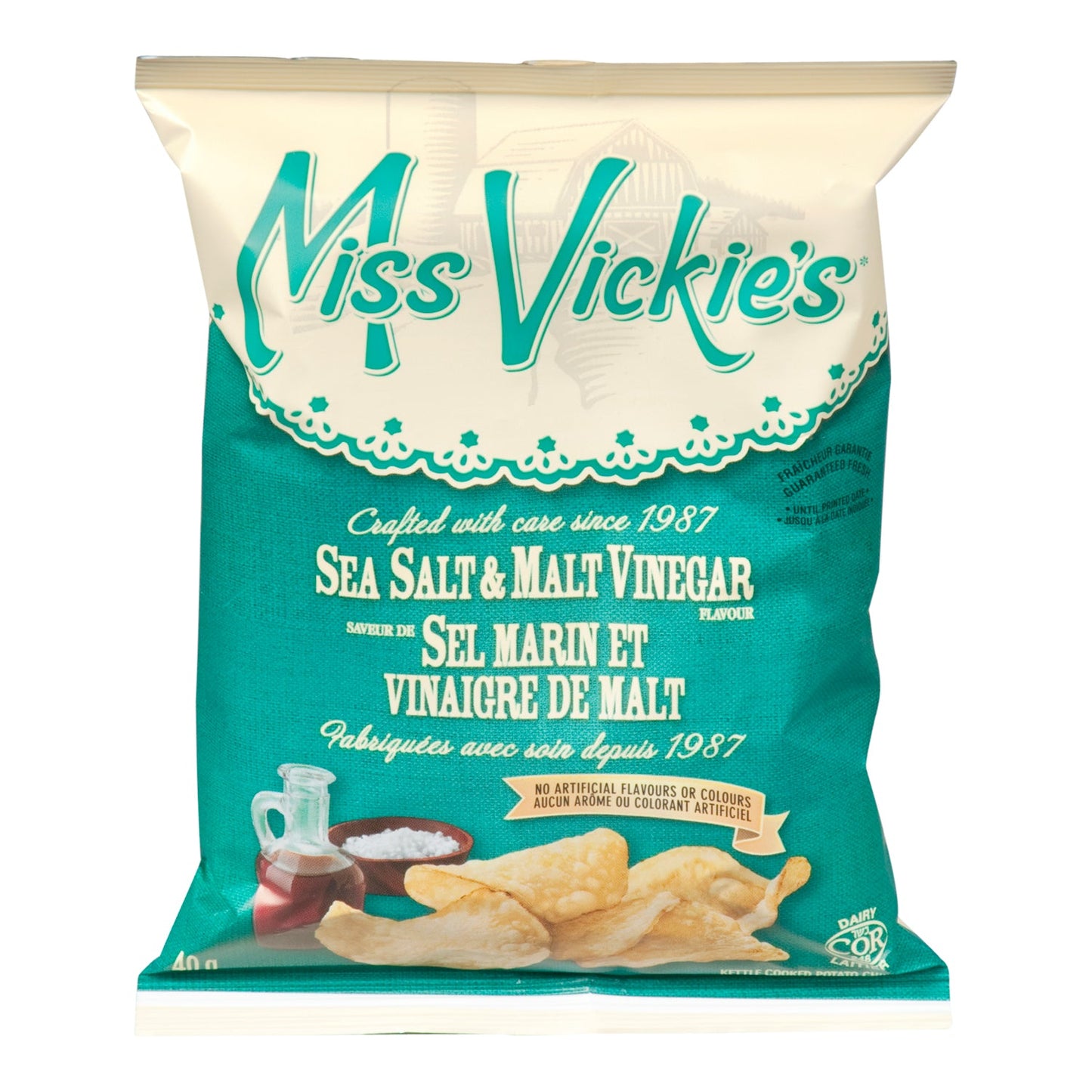 MISS VICKIES - Sea Salt Malt Vinegar (40 x 40 gr)