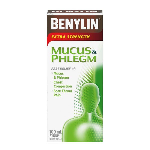 BENYLIN - Extra Strength Mucus & Phlegm Syrup (100 ml)