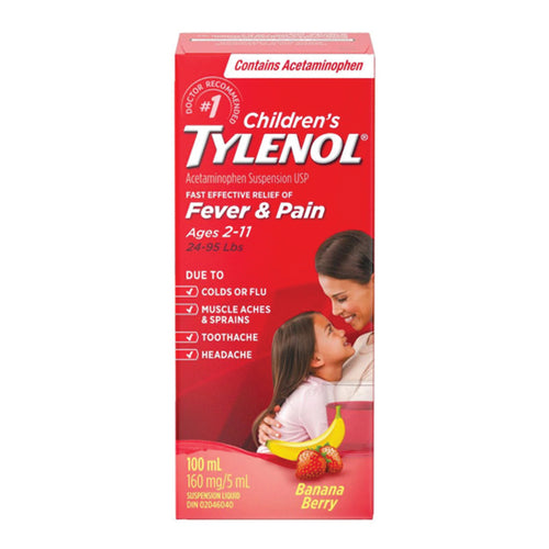 TYLENOL - Childrens Banana Berry Twist (Age 2-11 - 100 Ml)