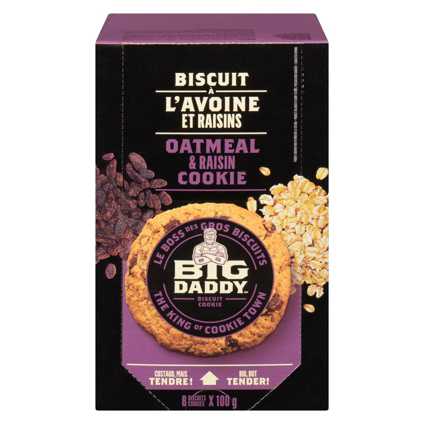 BIG DADDY - Oatmeal Raisin (8 x 100 gr)