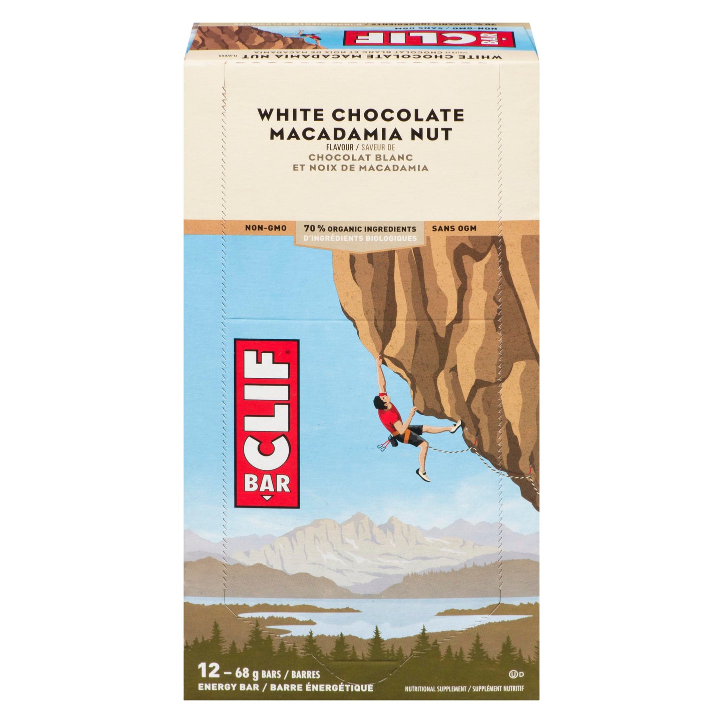 CLIF BAR - White Choc Macadamian (12 X 68 Gr)