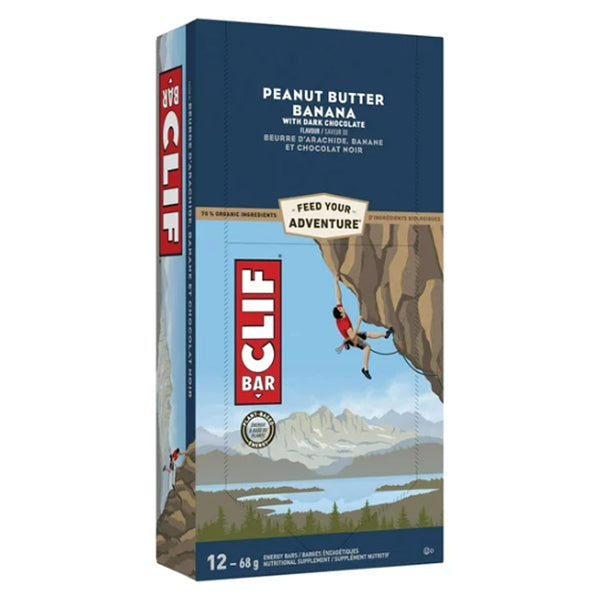 CLIF BAR - Peanut Butter Banana With Dark Chocolate (12 X 68 Gr)