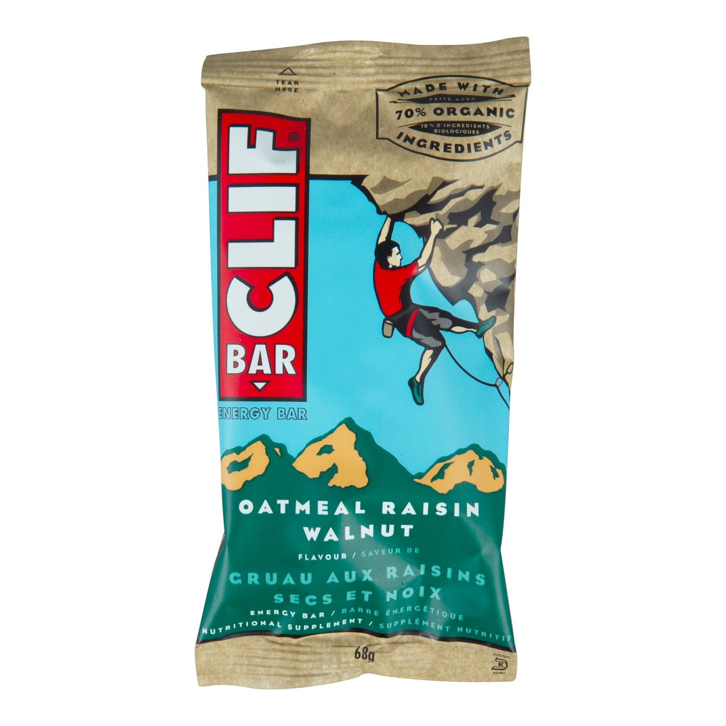 CLIF BAR - Oatmeal Raisin Walnut (12 X 68 Gr)