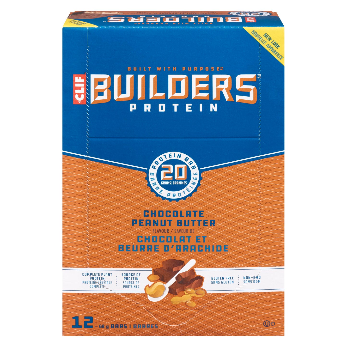 CLIF BAR - Builders Chocolate Peanut Butter (12 X 68 Gr)