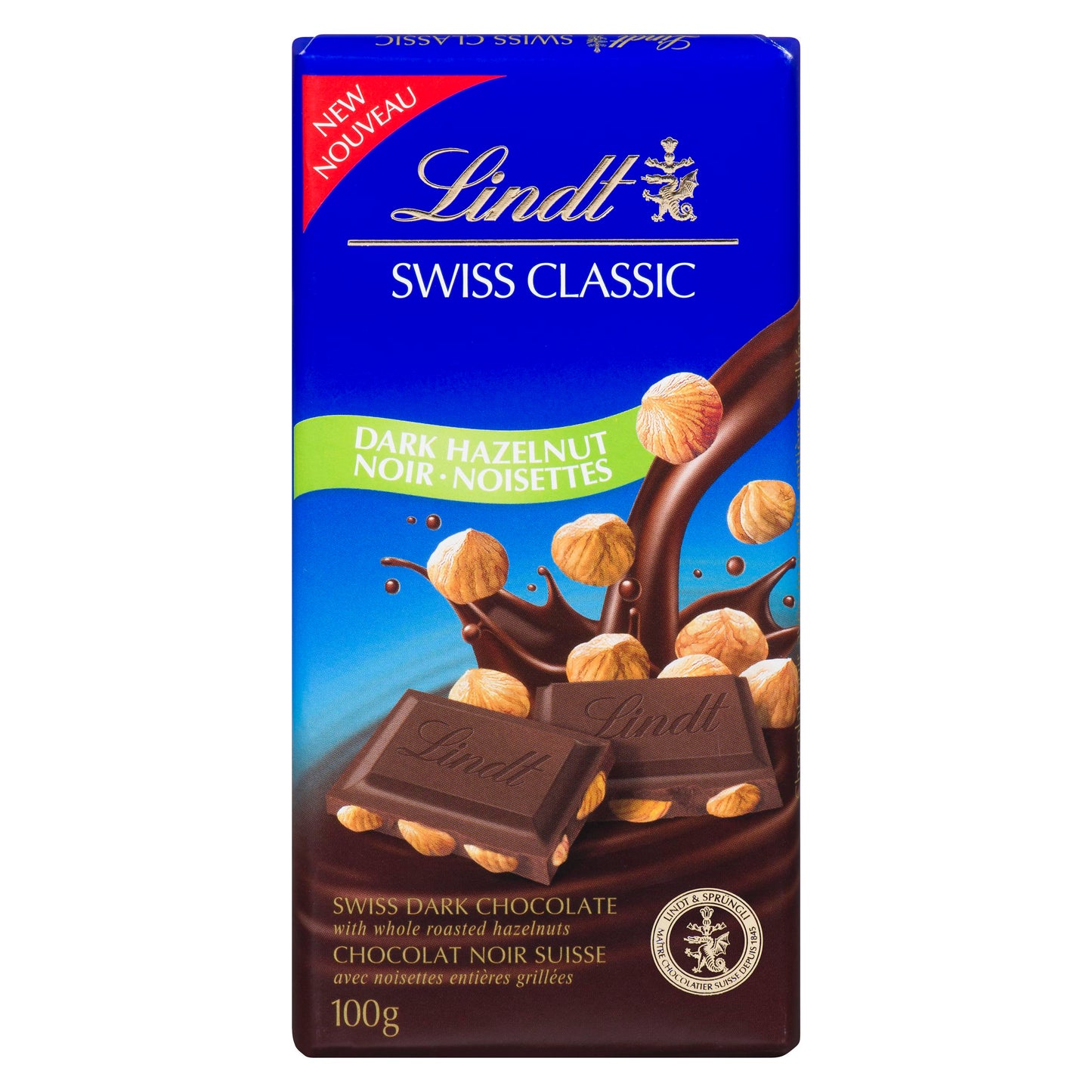 LINDT - Swiss Classic Dark Hazelnut (100 gr)