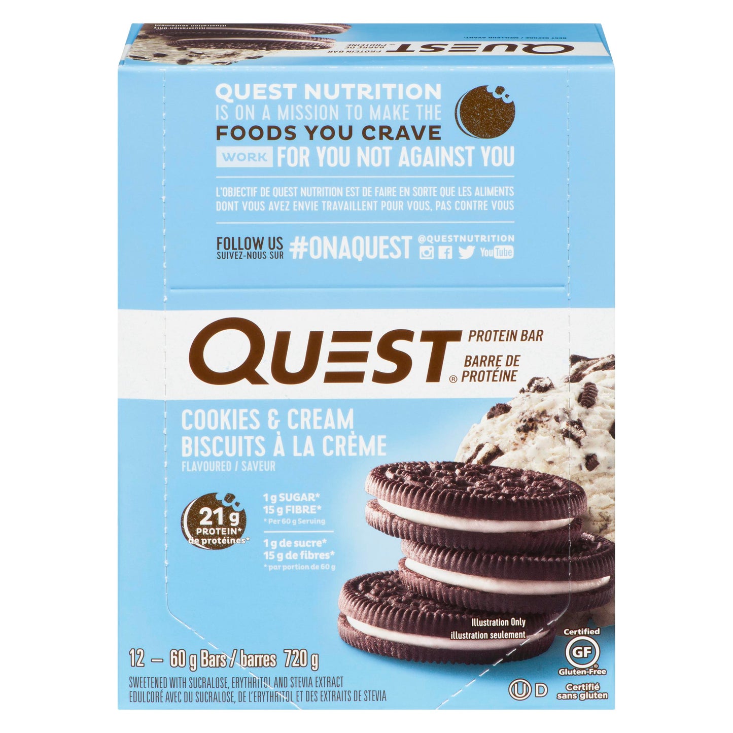 QUEST - Cookies N Cream (12 X 60 gr)