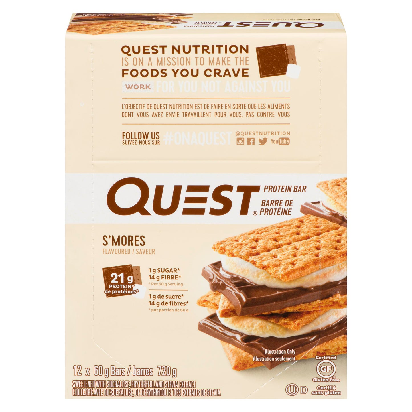QUEST - Bar Smores (12 X 60 gr)