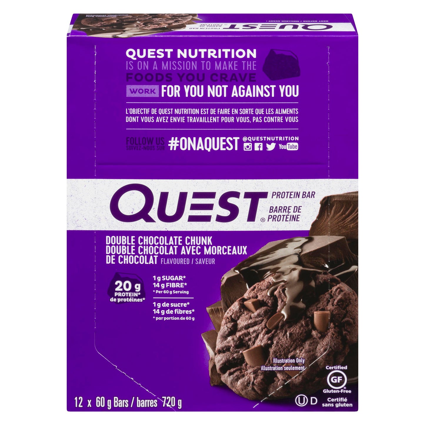 QUEST - Double Choc Chunk (12 X 60 gr)
