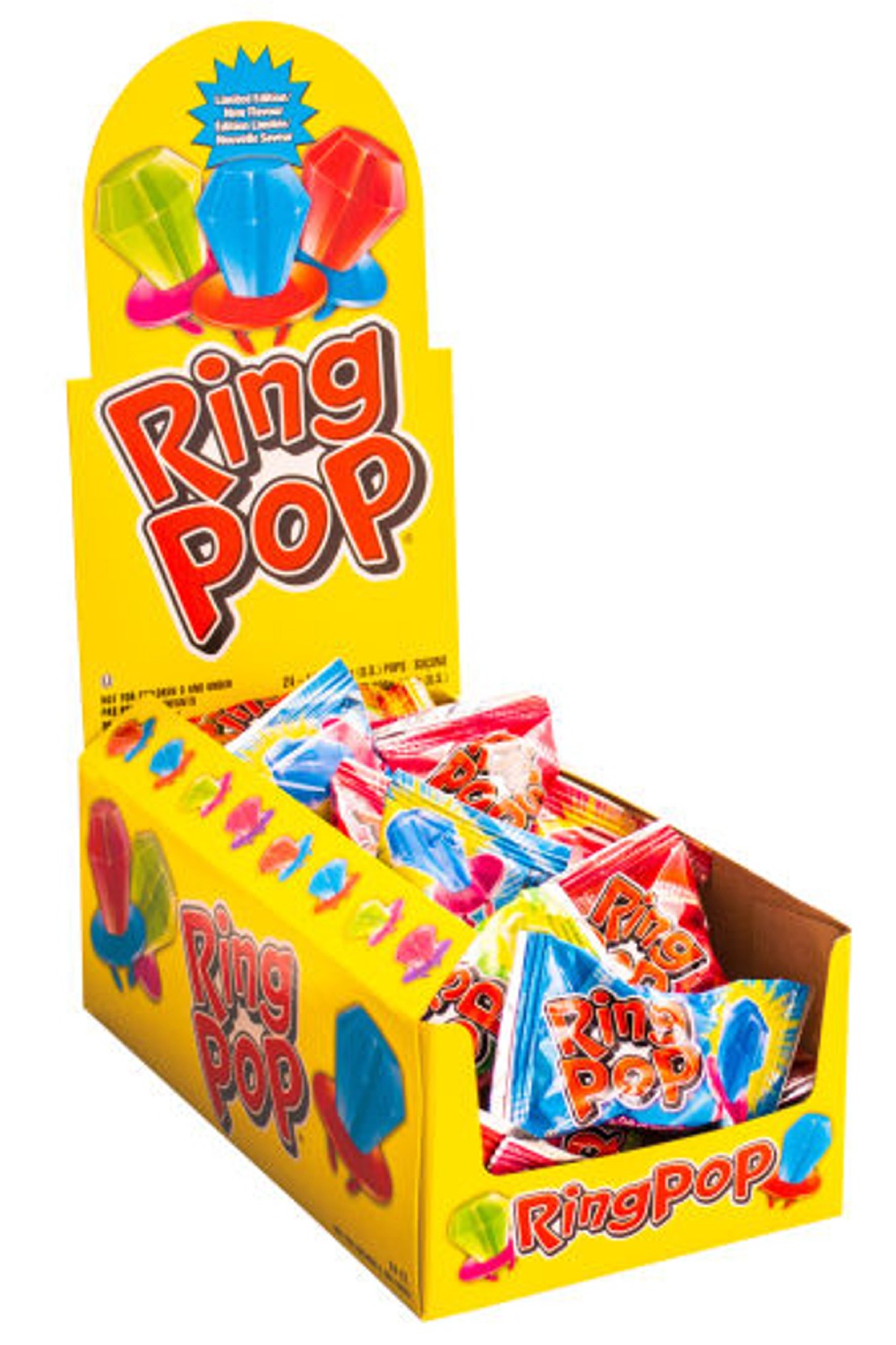 BAZOOKA - RING POP Fruit (14 gr - 24 ct)