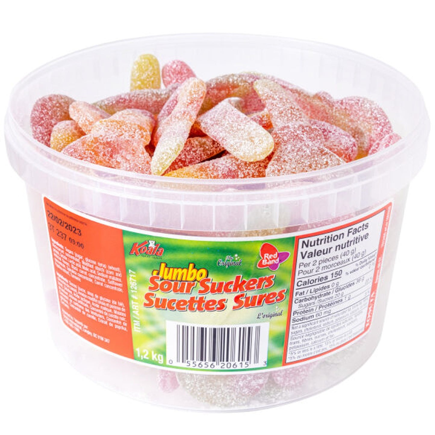 TOSTUTA Original Jumbo Sour Sucker (60 ct)