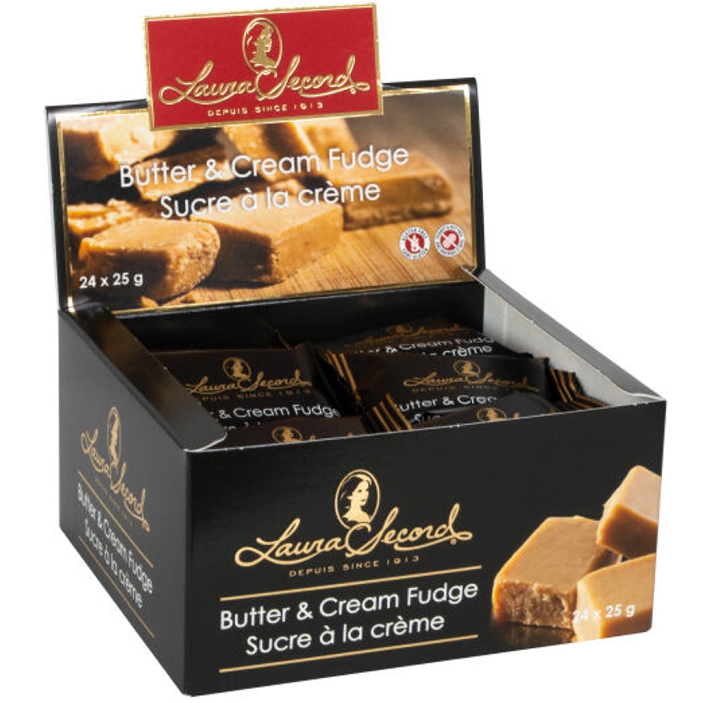 LAURA SECORD - Fudge Butter & Cream (24 X 25 gr Pcs)