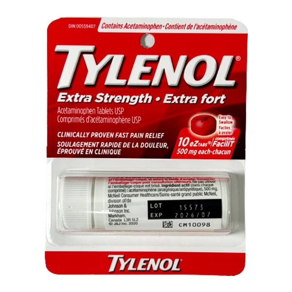 TYLENOL - Extra Strength Eztabs (12 X 10 CT)
