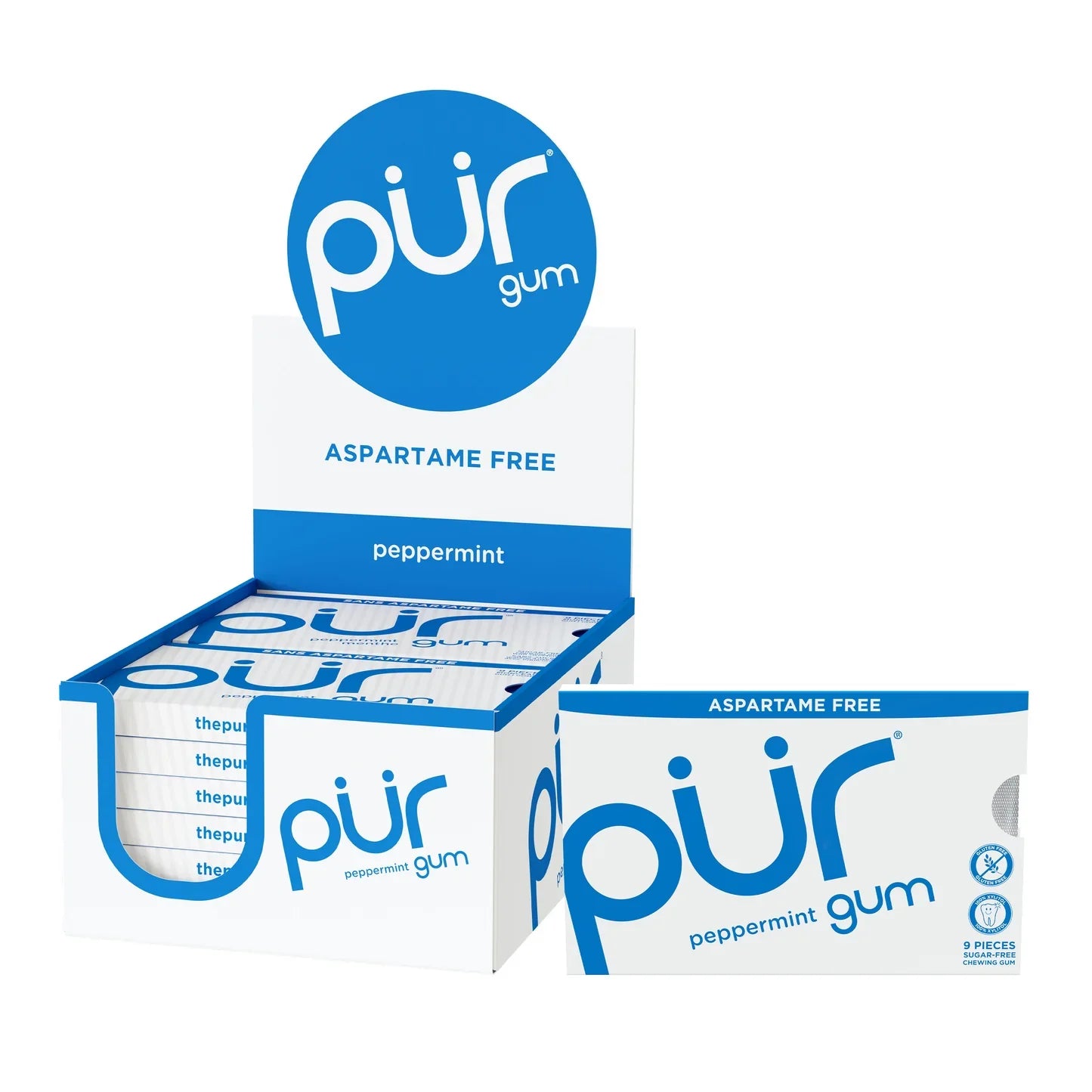 PUR - Gum Peppermint Blister (12 X 9 Pc)