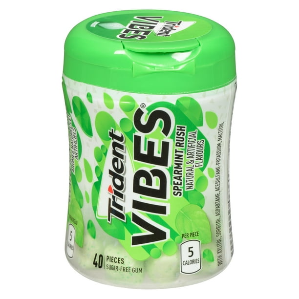 TRIDENT - Vibes Spearmint Bottle (6 x 40 pc)