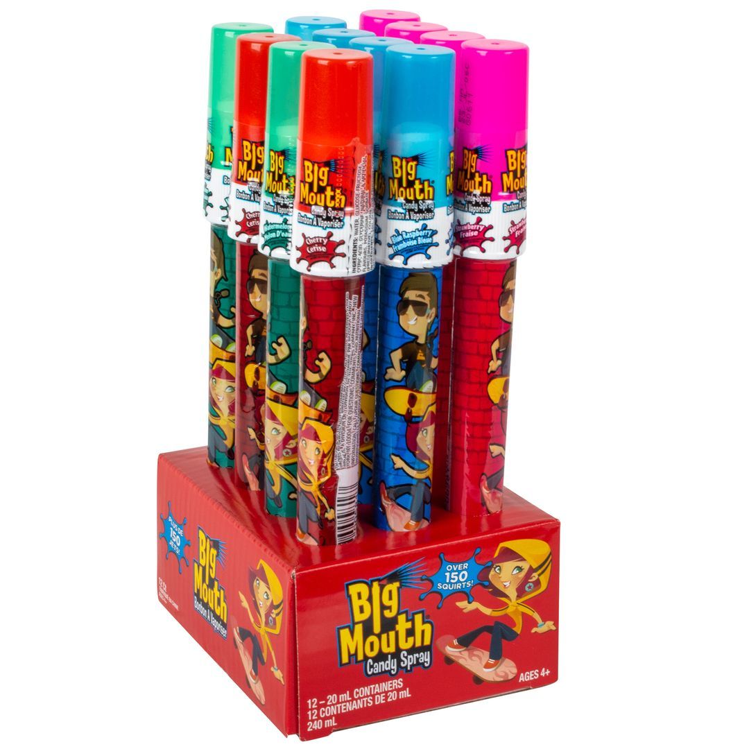 BAZOOKA - Big Mouth Spray Candy (Case of 12)