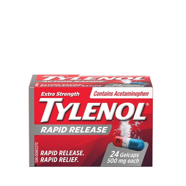 TYLENOL - Extra Strength Rapid Release (500 Mg - 24 Gelcaps)