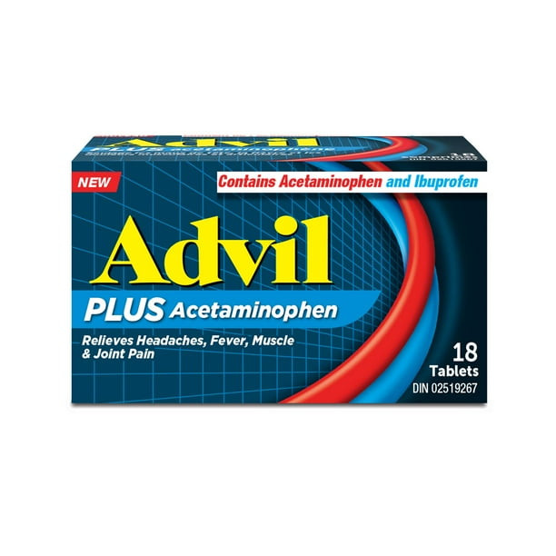 ADVIL - Plus Acetaminophen Tablets 18Ct