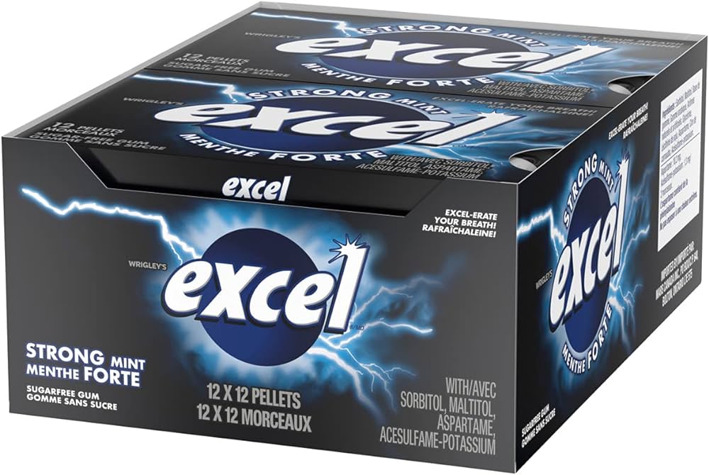 EXCEL - Strong Mint Gum (8 x 34 gr)