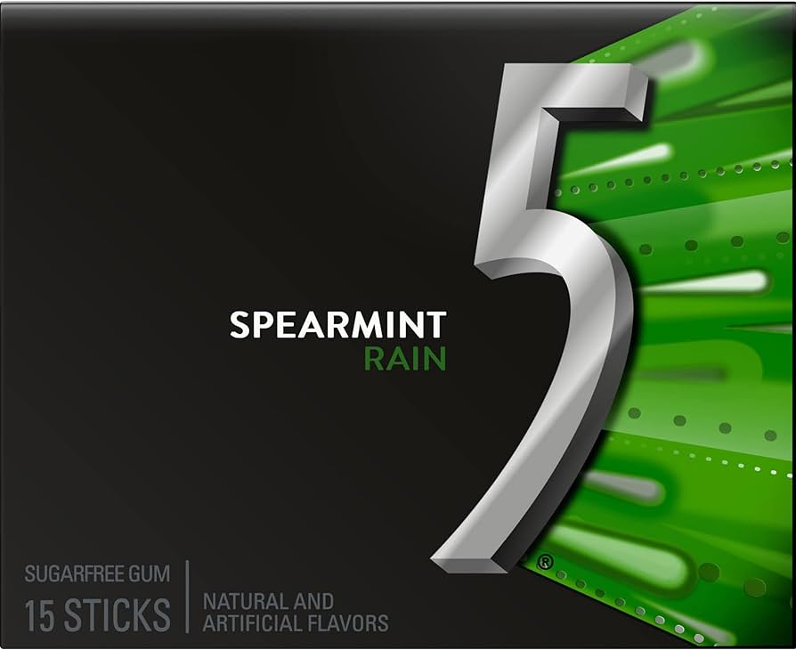 WRIGLEY'S - 5 Spearmint Rain (10 x 15 Sticks)