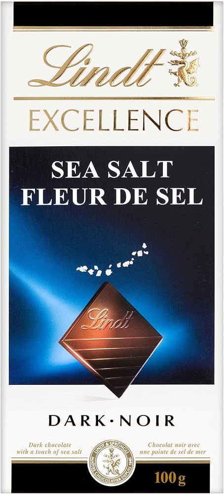 LINDT - Excellence Dark Sea Salt Bars (20 x 100 gr)