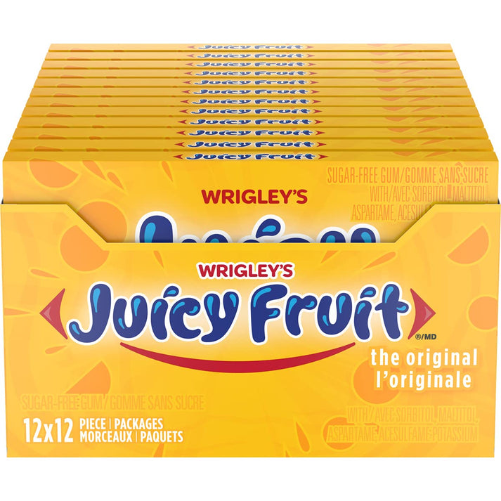 WRIGLEY'S - Juicy Fruit Original Gum (12 x 12 ct)