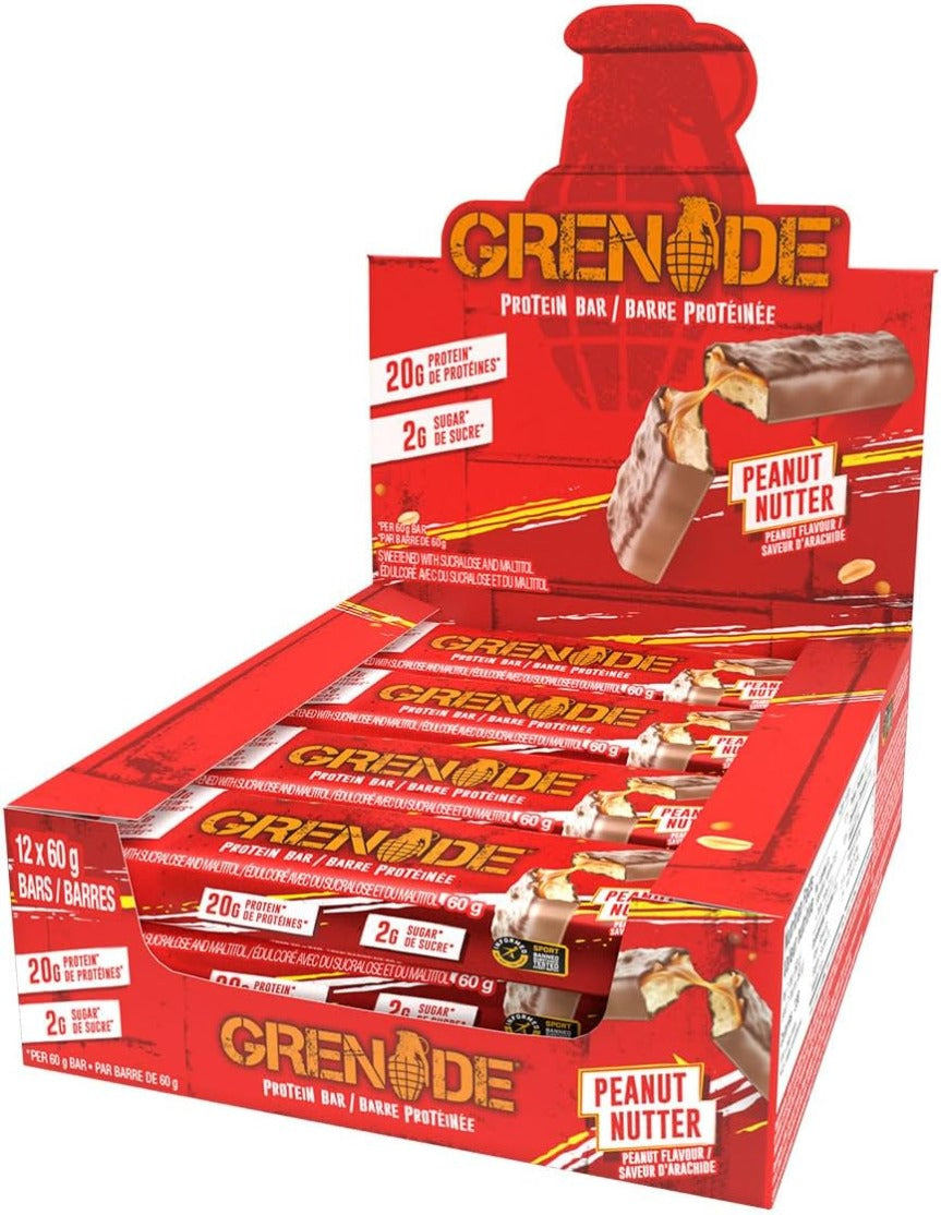 GRENADE - Protein Bar Peanut Nutter 60g - 12ct