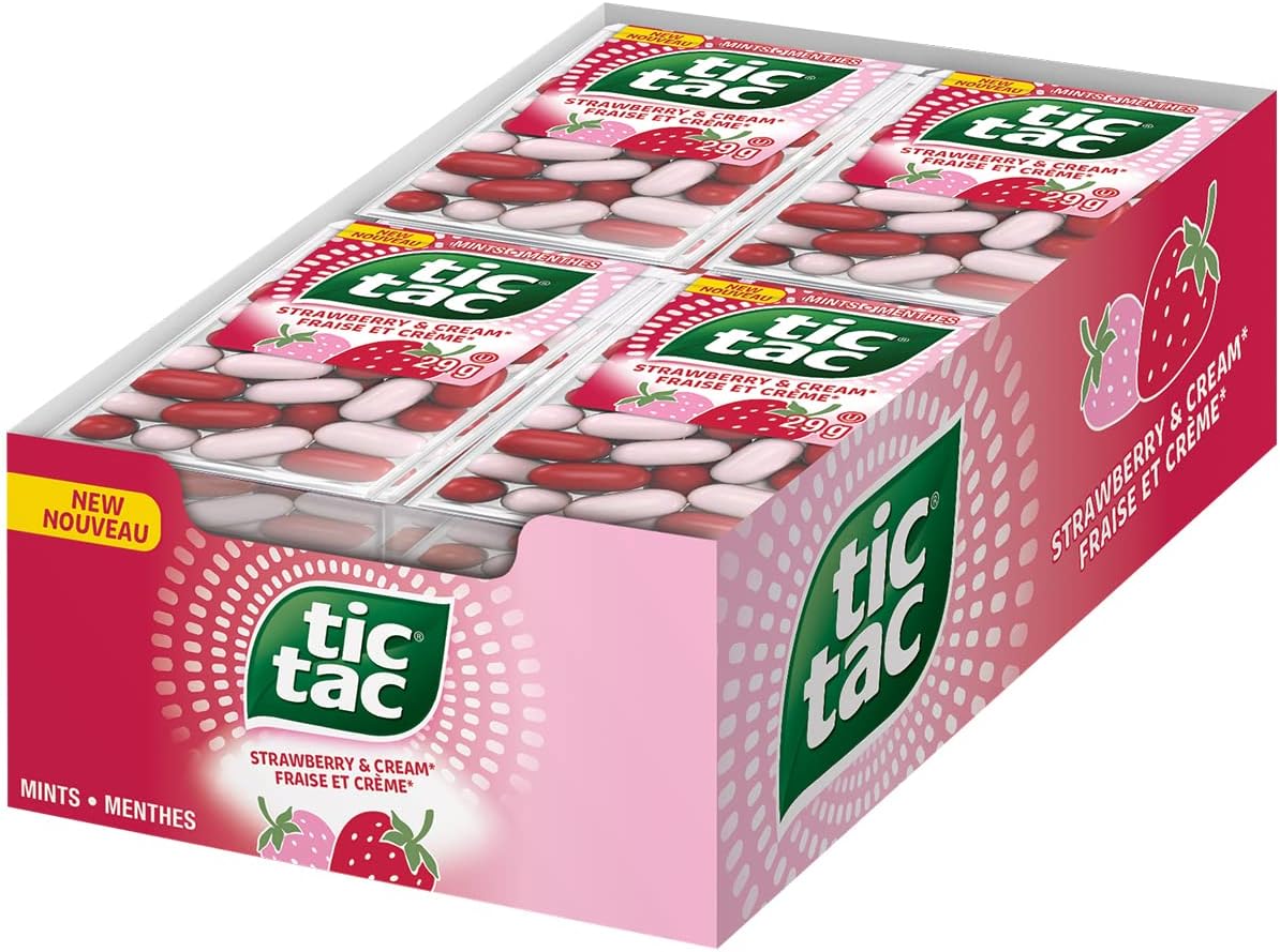 TIC TAC - Strawberry & Cream (Case of 12)