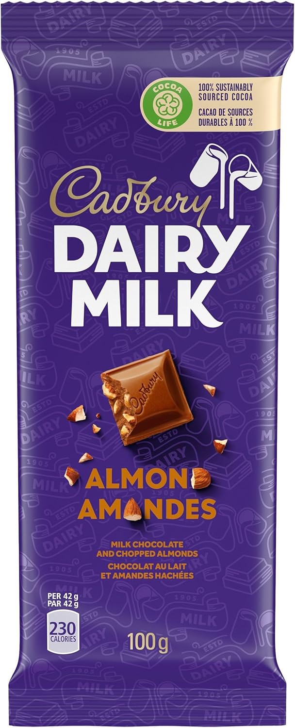 CADBURY - Dairy Milk Almond Bar (21 X 100 Gr)