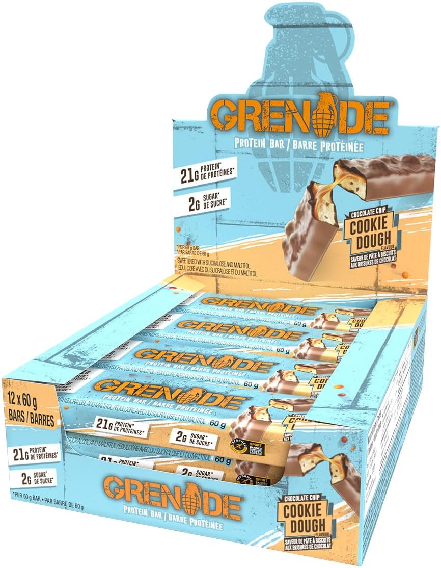 GRENADE - Protein Bar Cookie Dough 60g - 12ct