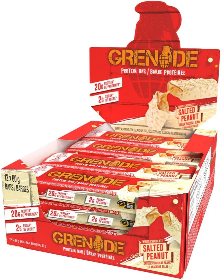 GRENADE - Protein Bar Salted Peanut 60g - 12ct