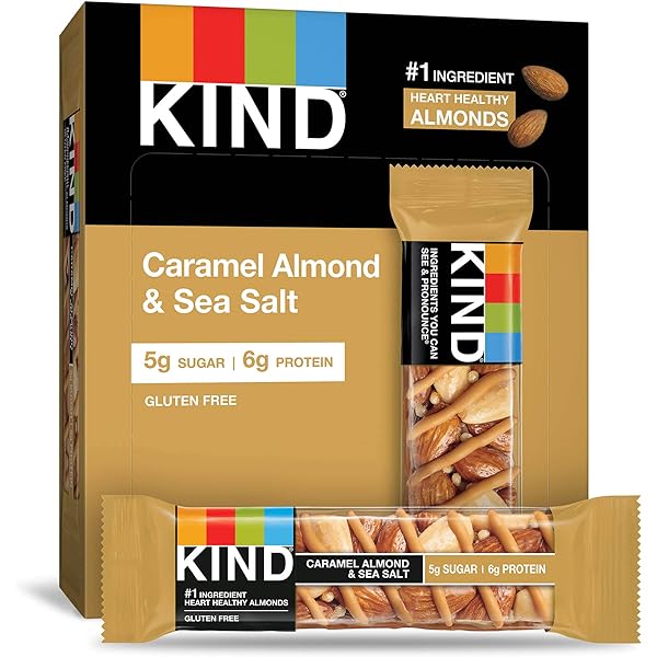 KIND BAR - Almond Caramel & Sea Salt Bars (12 x 40 gr)