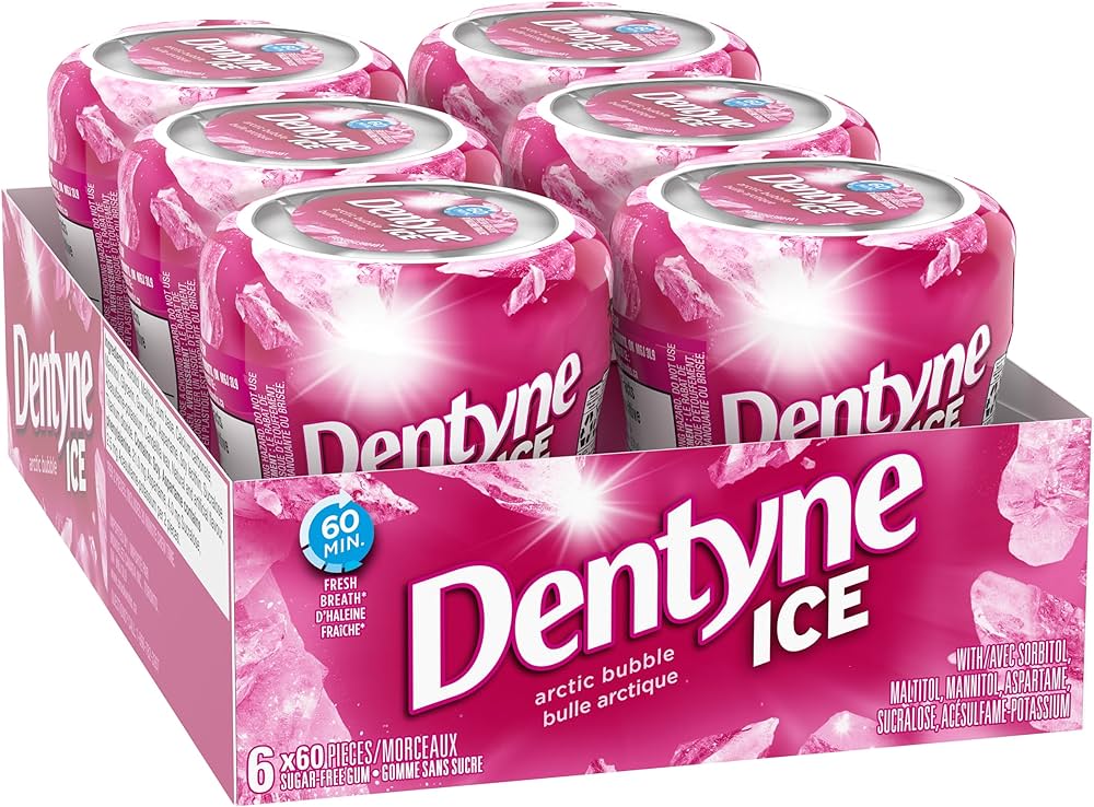 DENTYNE ICE Arctic Bubble Bottles (6 X 60 Pc)