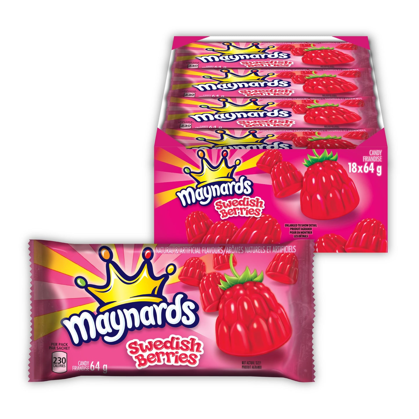 MAYNARD'S - Swedish Berries 64g - 18ct