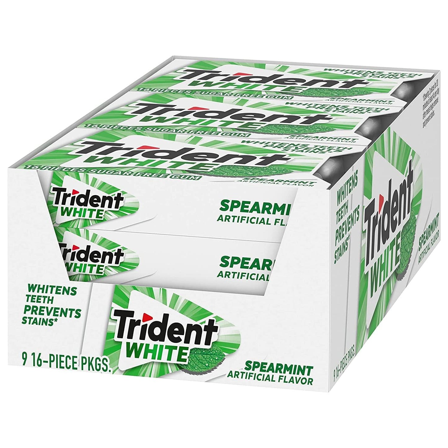 TRIDENT - White Spearmint (9 x 16 pc)