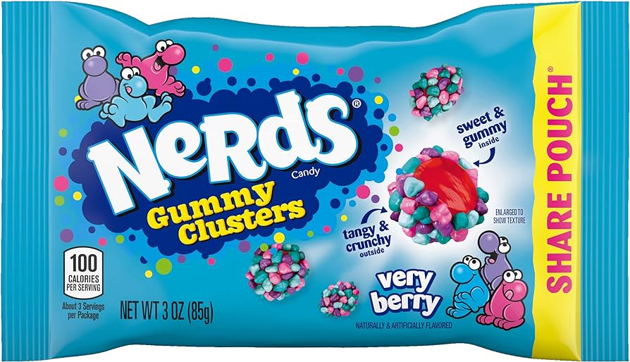 NERDS - Gummy Clusters Very Berry Share pouch (12 x 85 gr)