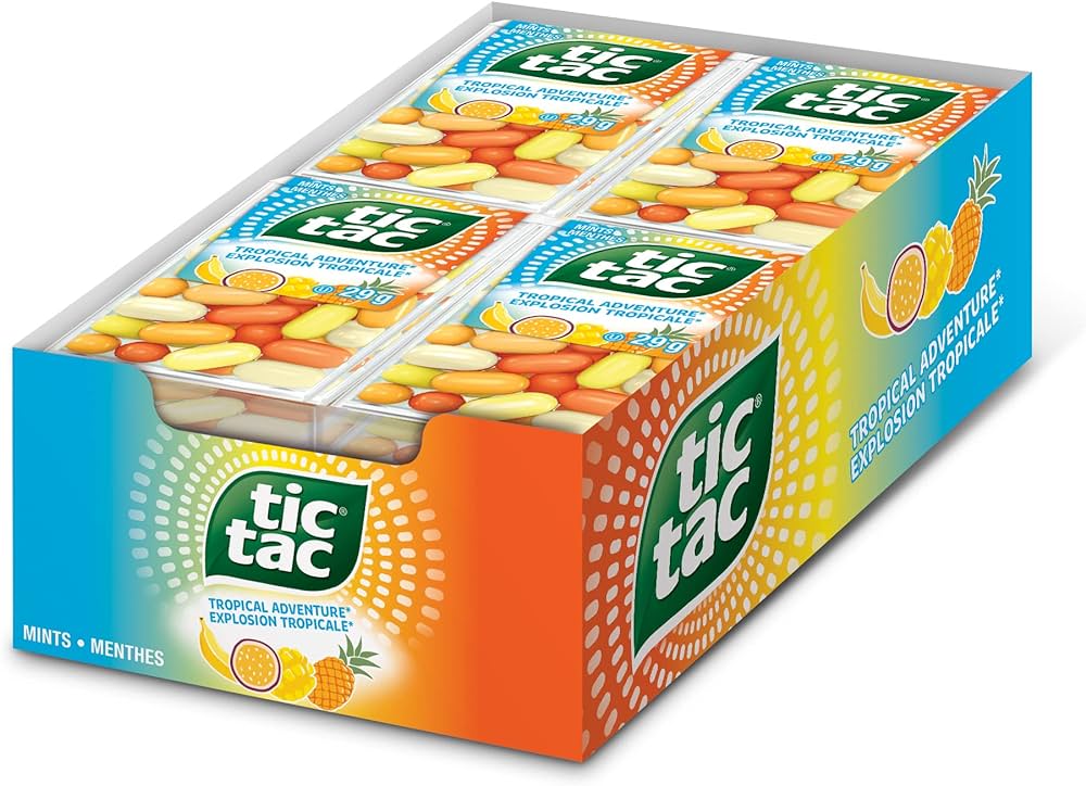 TIC TAC - Tropical Adventure (Case of 12)
