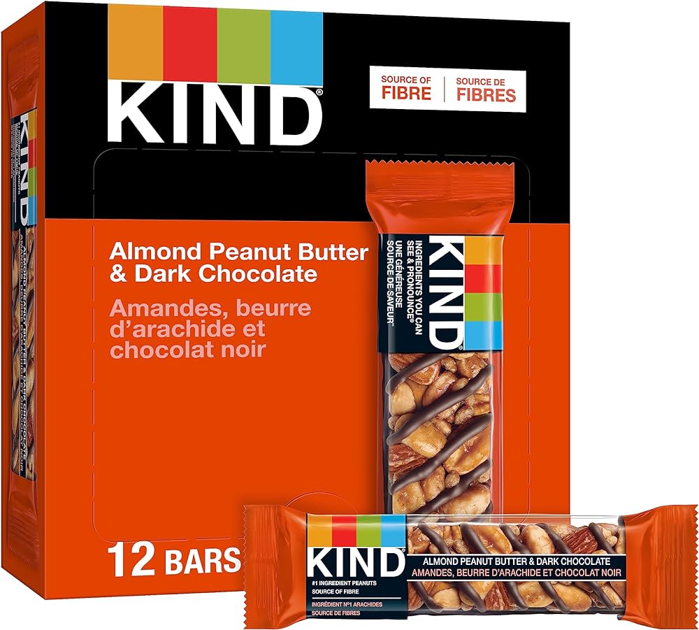 KIND BAR - Almond Peanut Butter & Dark Chocolate Bars (12 x 40 gr)