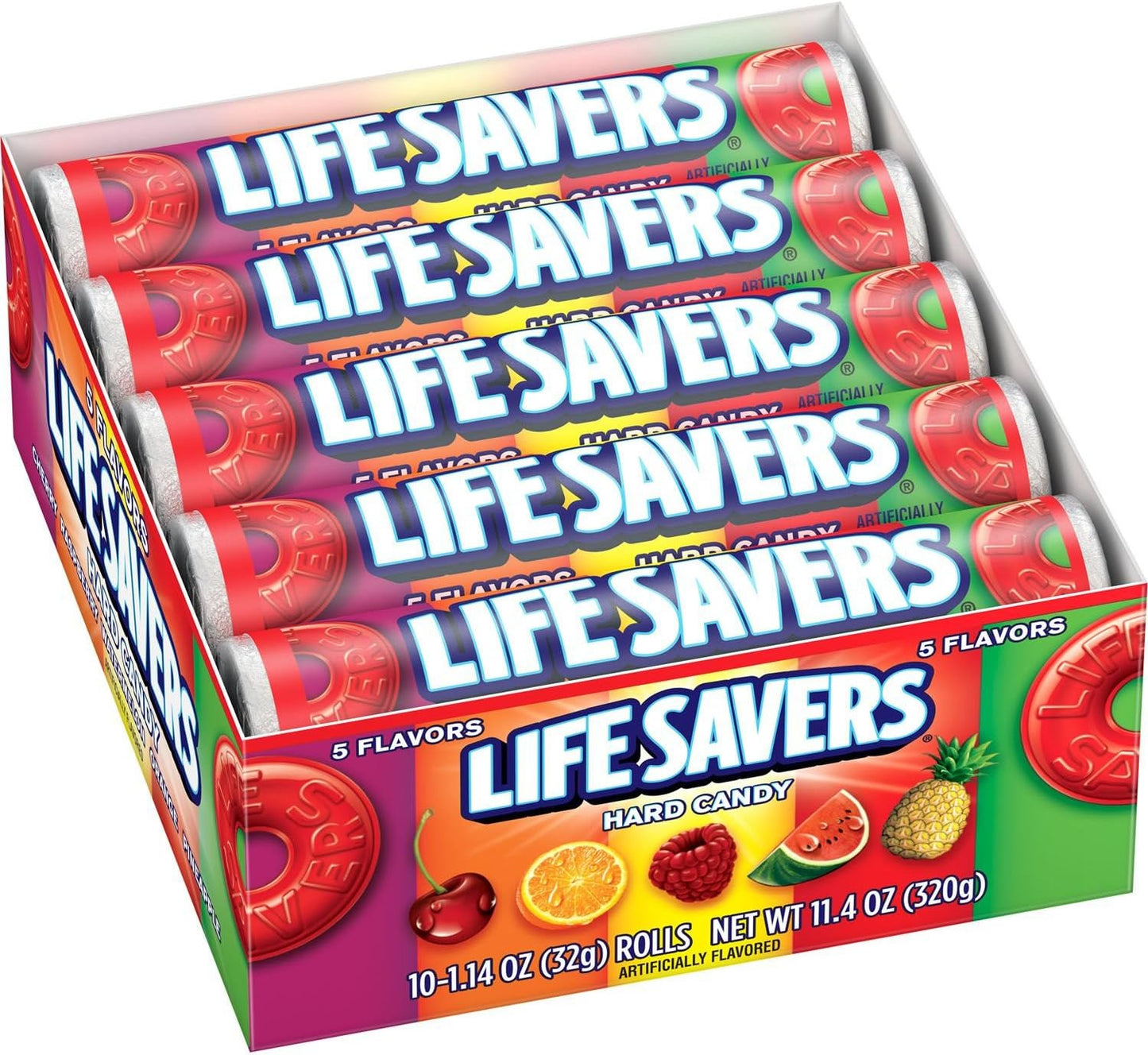 LIFESAVERS - Rolls 5 Flavor Hard Candy - 20ct