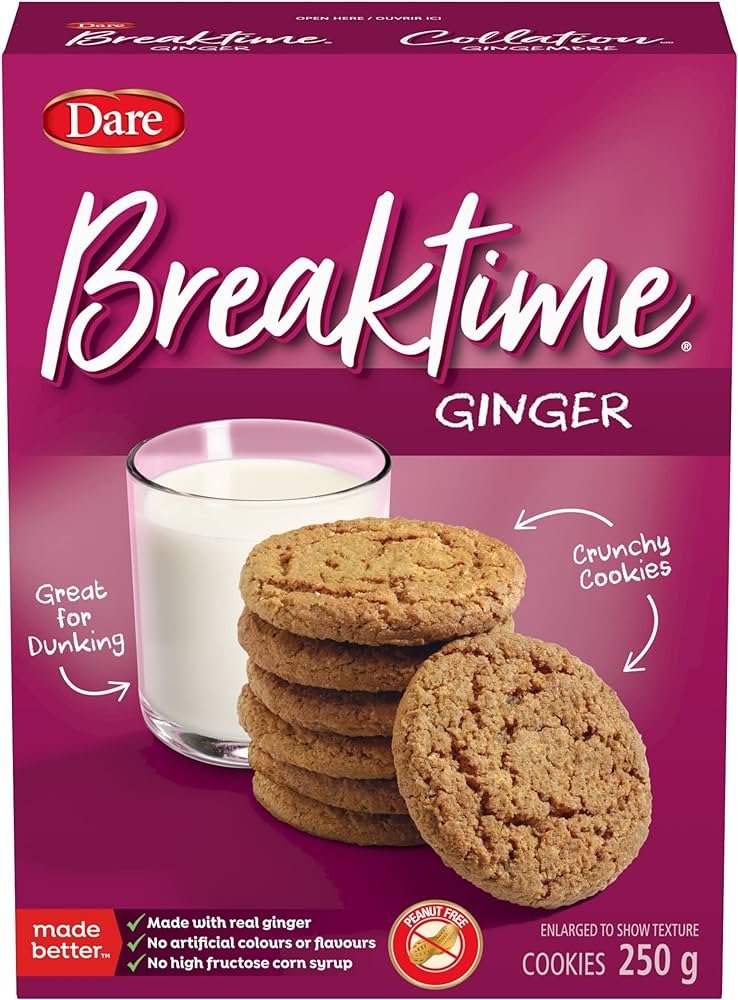 DARE - Breaktime Ginger Cookies (12 x 250g)