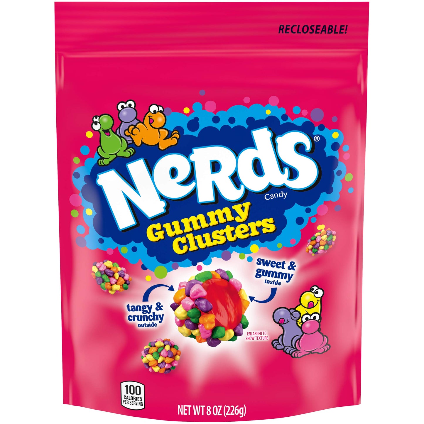 NERDS - Gummy Clusters Peg Bag 8oz (12 x 226 gr)