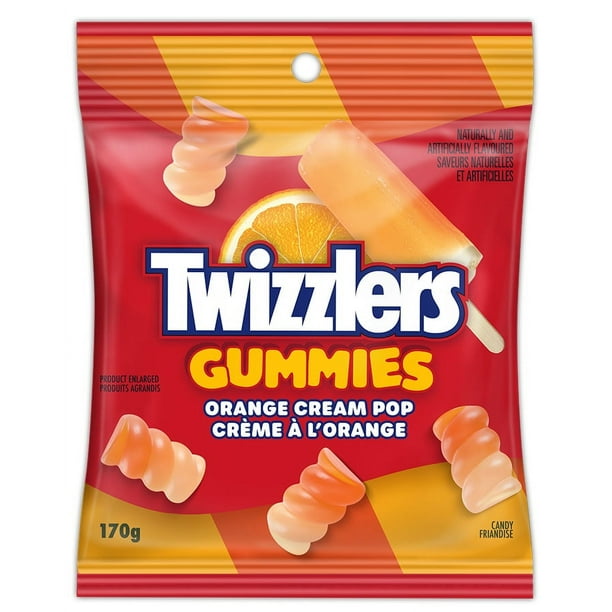 TWIZZLERS - Gummies Orange Cream Pop (170 gr)