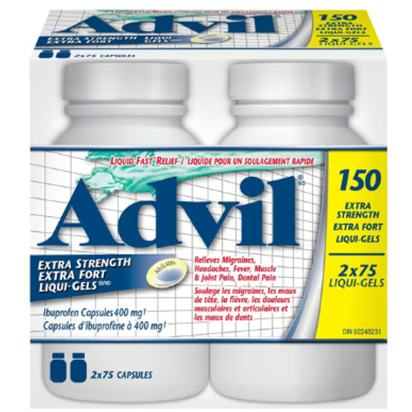 ADVIL - Extra Strengh - 2 x 75 ct