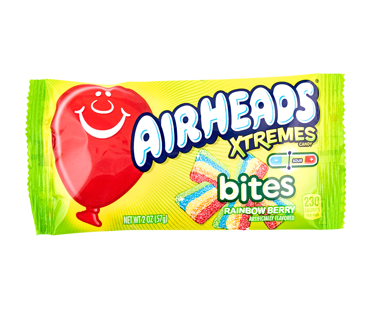 AIRHEADS Xtremes Bites Rainbow Berry 57g (Case of 18)