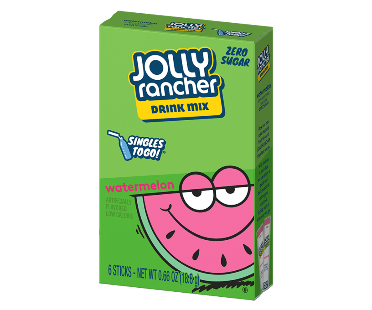 JOLLY RANCHER - Watermelon Singles to Go Sugar Free (12 x 18.8 gr))